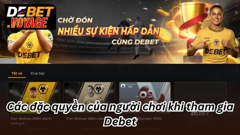 Debet 473 – Link Nhà Cái Uy Tín Debet Không Chặn 2025 14 Các đặc quyền của người chơi khi tham gia Debet
